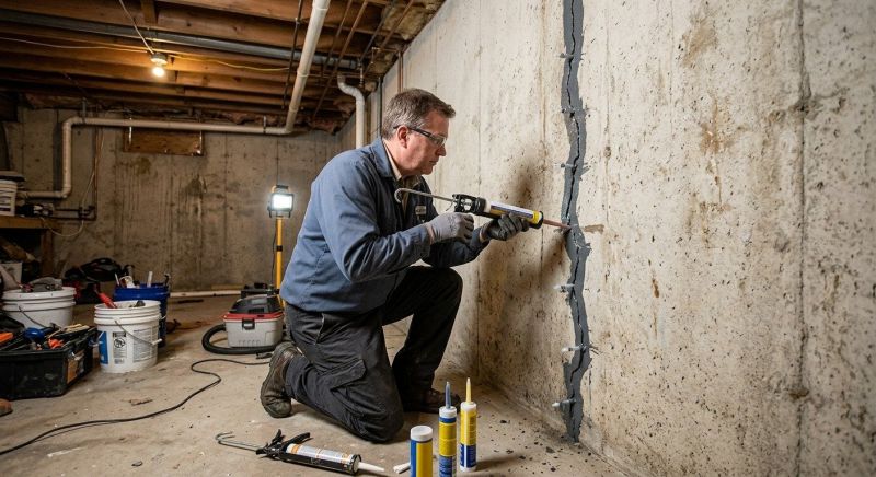 Basement Crack Repair in Antioch, CA