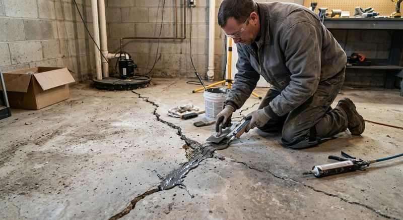 Cracked Basement Floor Repair in Antioch, CA