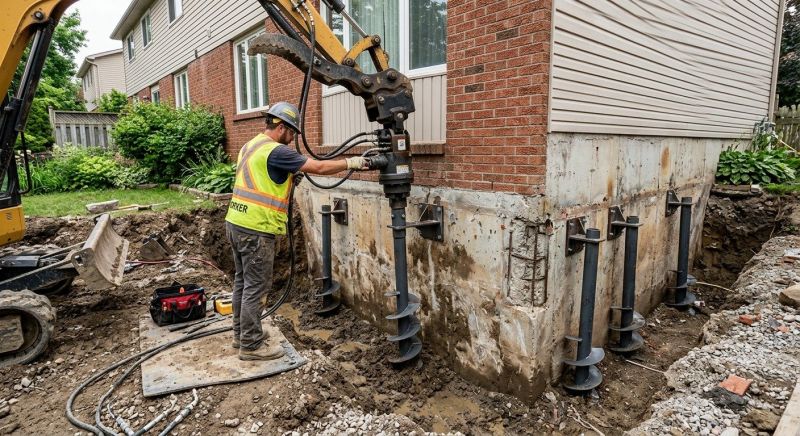Helical Piers Installation in Antioch, CA
