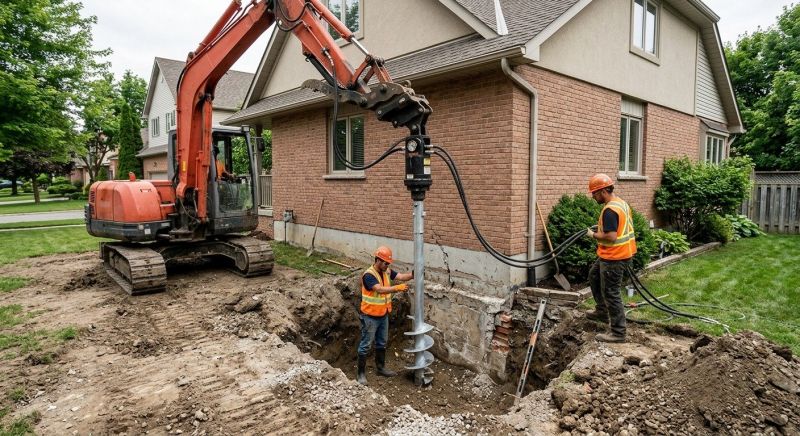 Helical Pile Installation in Antioch, CA