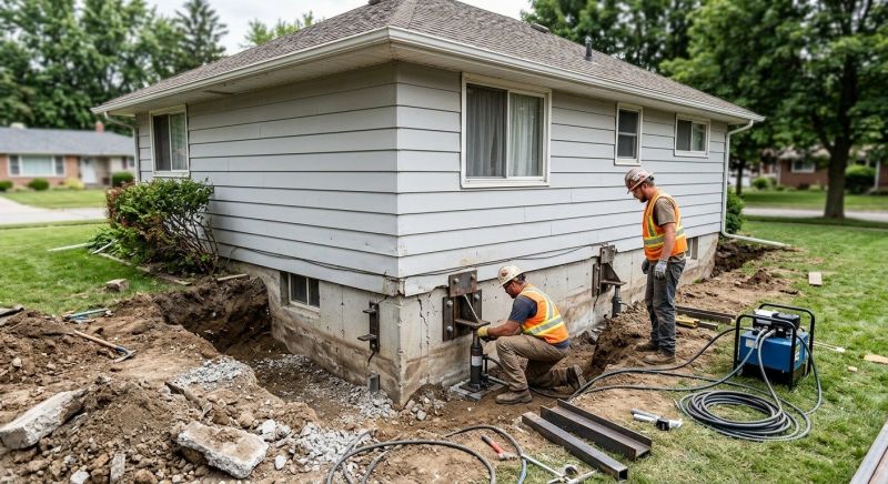 House Foundation Repair in Brentwood, CA
