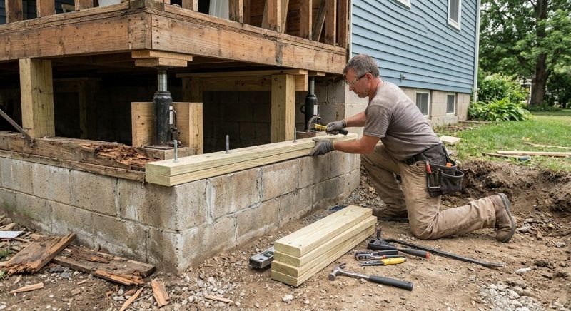 Sinking Foundation Repair in Castro Valley, CA