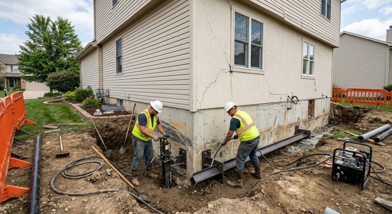 Sinking Foundation Repair in Contra Costa County, CA